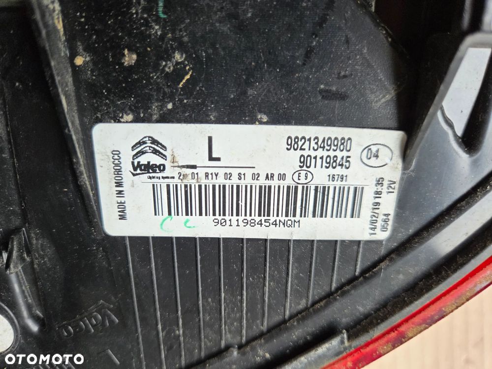 Lampa tylna lewa Citroen C4 Cactus LIFT - 8