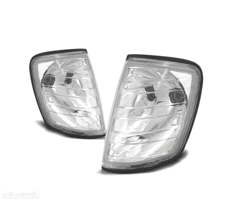 PISCAS FRONTAIS MERCEDES W124 85-95 CHROME CROMADO - 1