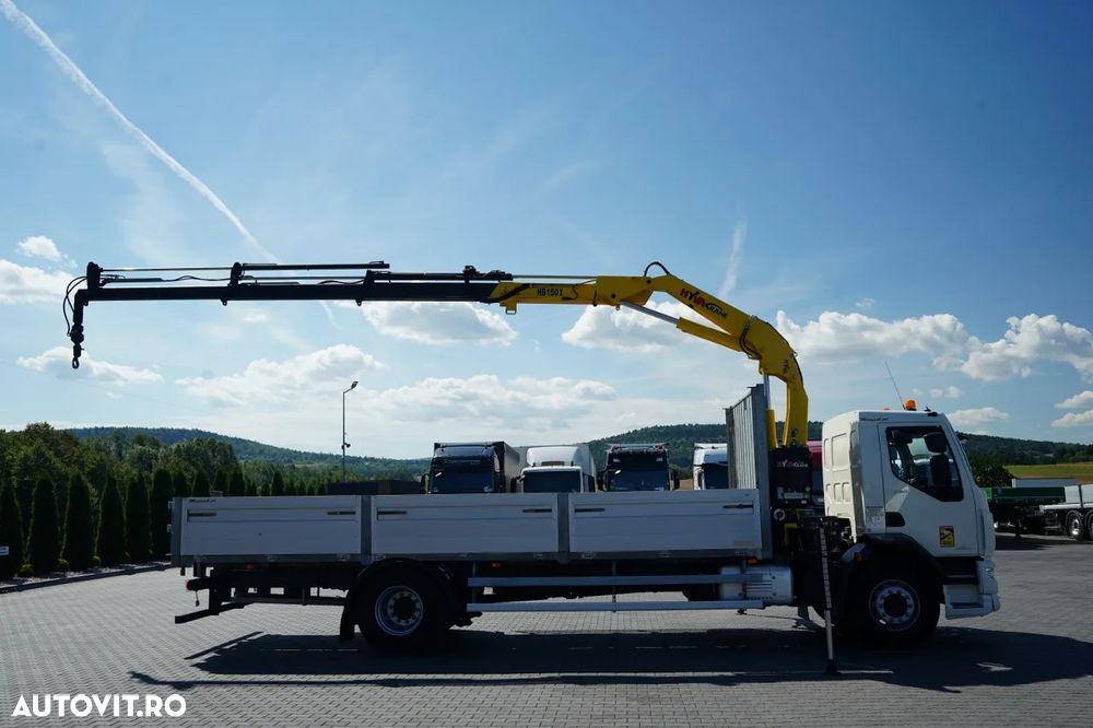 DAF LF 250 / 4X2 / LIVRARE - 7.3 + HDS HYVA HB 150X -E3 / RADIOCOMANDĂ / ROTATOARE / MAX. CAPACITATE DE RIDICARE: 5200 KG / EURO 6 - 7