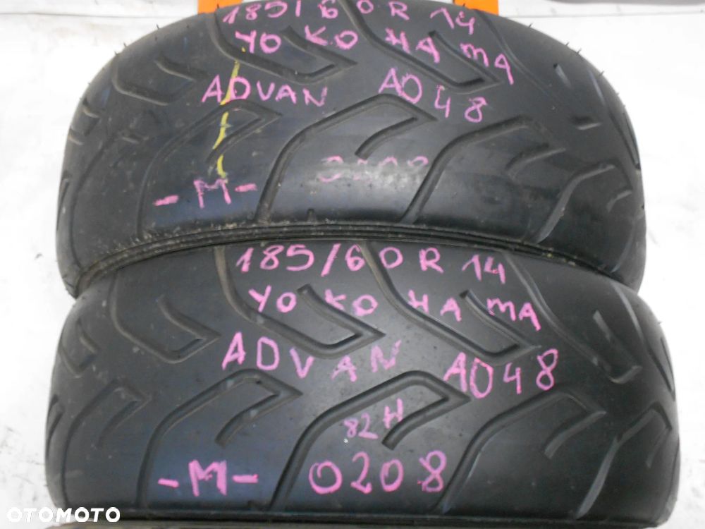 OPONY 185/60R14 195/60R14 YOKOHAMA ADVAN A048 M SEMI-SLICK DOT 0208 / 5204 5.5MM - 2
