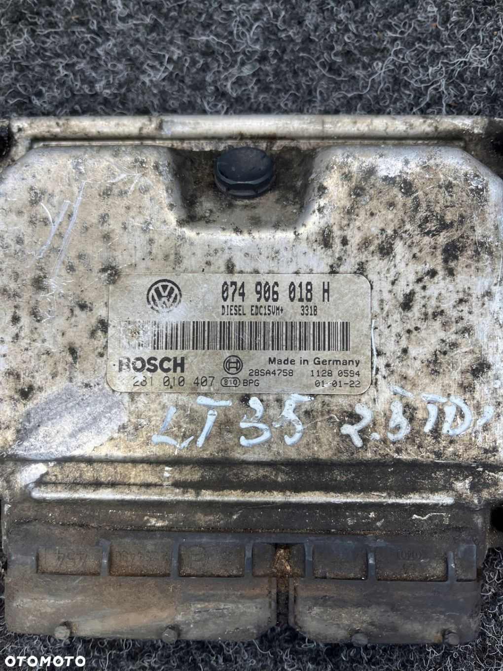 komputer sterownik silnika vw lt 35 2.5 TDI 074906018H - 3
