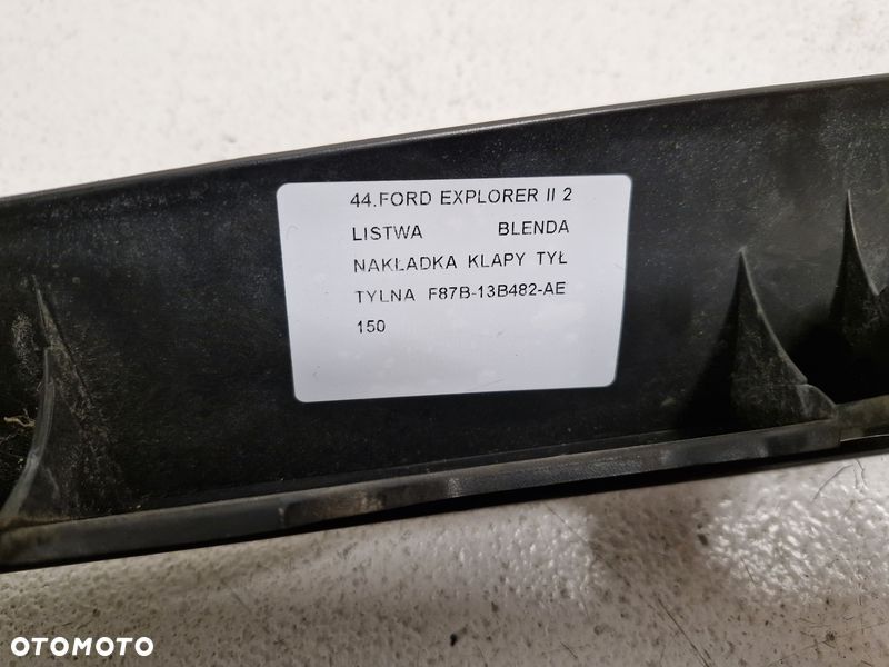 ford explorer ii 2 listwa blenda nakładka klapy tył tylna f87b-13b482-ae - 9