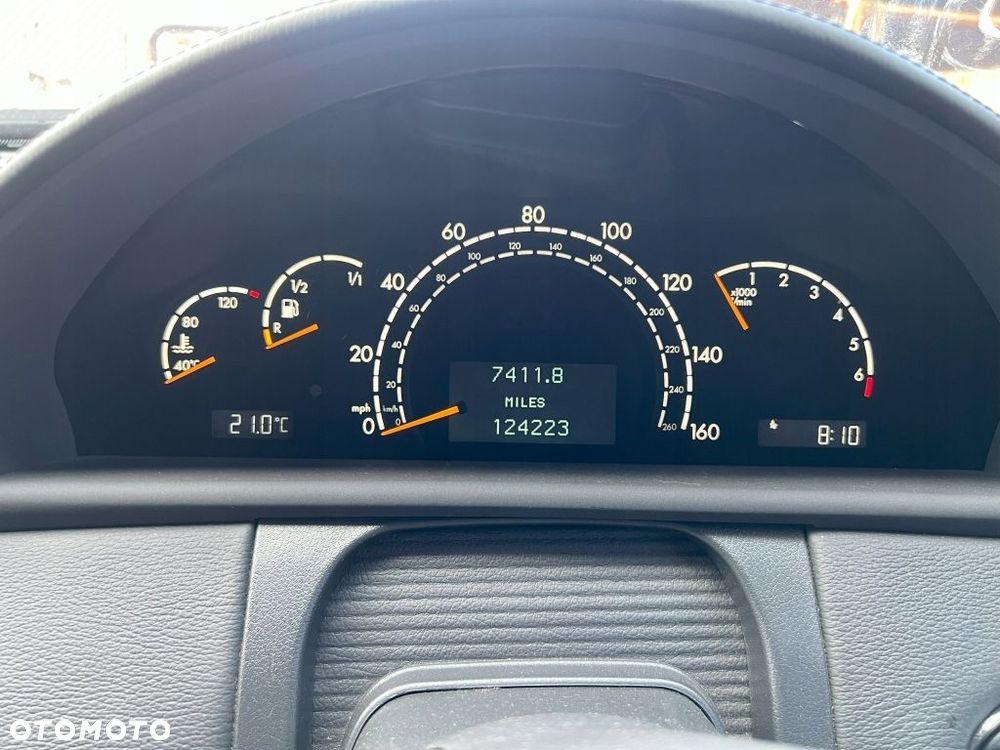 Licznik zegary w milach OE Mercedes W215 C215 CL500 Lift A2205401447 Anglik - 1