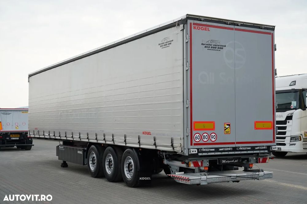 Kögel CORTINĂ / ELEVATOR DE ÎNCĂRCARE DHOLLANDIA / STANDARD / COȘ PENTRU PALEȚI / AXĂ DE RIDICARE / - 1