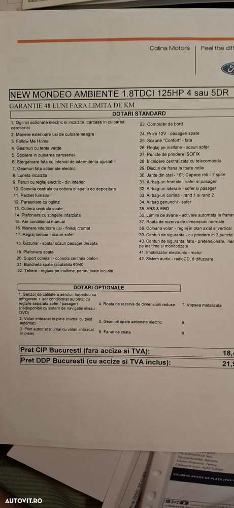 Ford Mondeo 1.8 TDCi Ambiente - 7