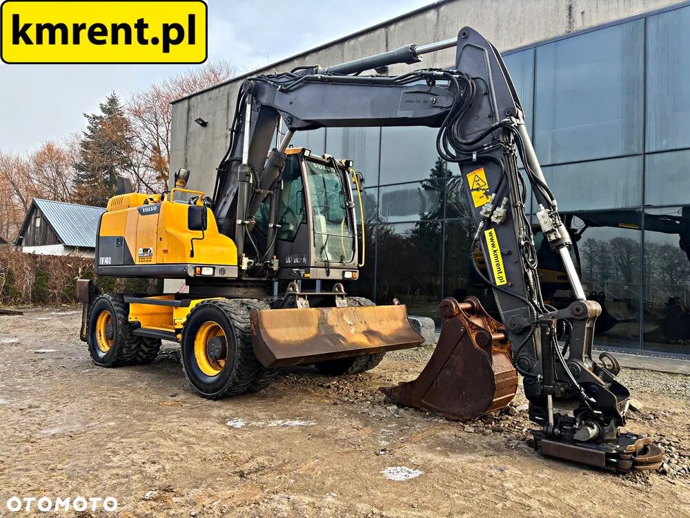 Volvo EW 140 D KOPARKA KOŁOWA GŁOWICA OBROTOWA ZE SZCZYPCAMI 2012R | Volvo ew160 , komatsu pw148 , JCB 145 175 , cat 313 316 , mecalac 15mwr - 6