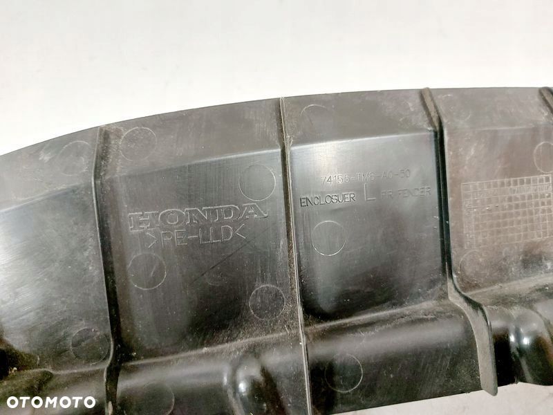 HONDA INSIGHT II 2 OSŁONA BŁOTNIKA LEWY PRZÓD 74155-TM8-A0-50 - 6