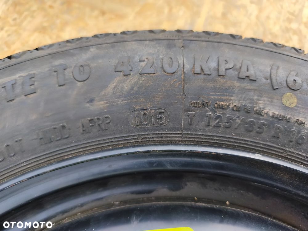 KOŁO DOJAZDOWE ZAPASOWE PEUGEOT 308 CITROEN 16 CALI 5X108 - 3