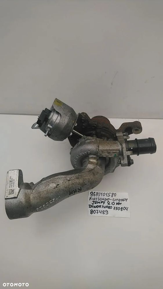 TURBINA 2.0 HDI 128KM 150KM 163KM SCUDO JUMPY 9675101580 807489 - 1