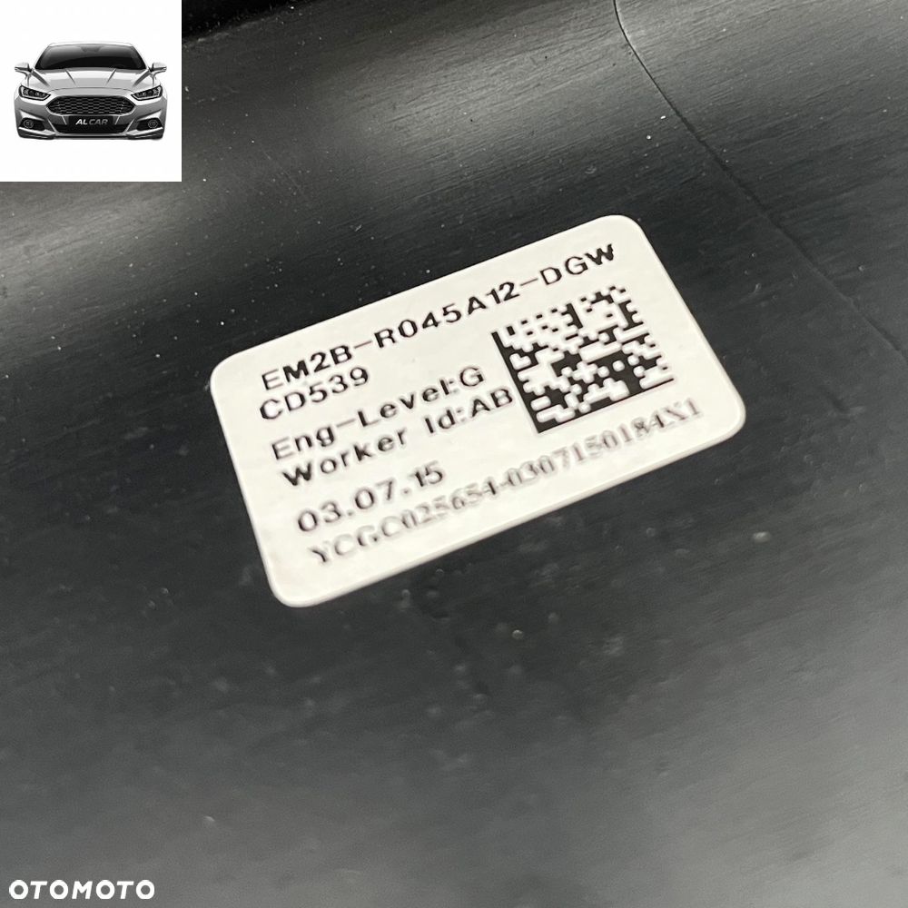 OSŁONA TUNELU TYŁ + PANEL KLIMATYZACJI FORD S-MAX MK2 EM2B-R045A12-DGW - 5