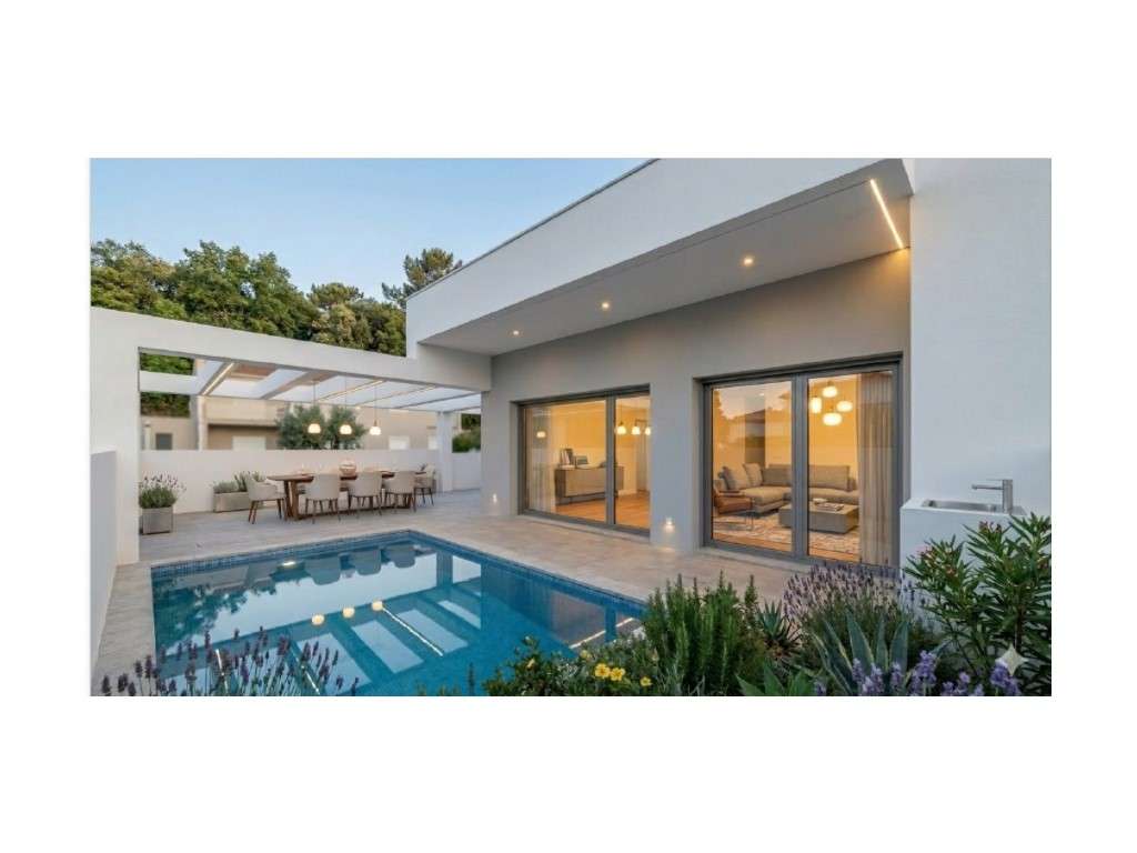 Moradia térrea com arquitectura contemporânea com Piscina no Pinha ... - Grande imagem: 3/16
