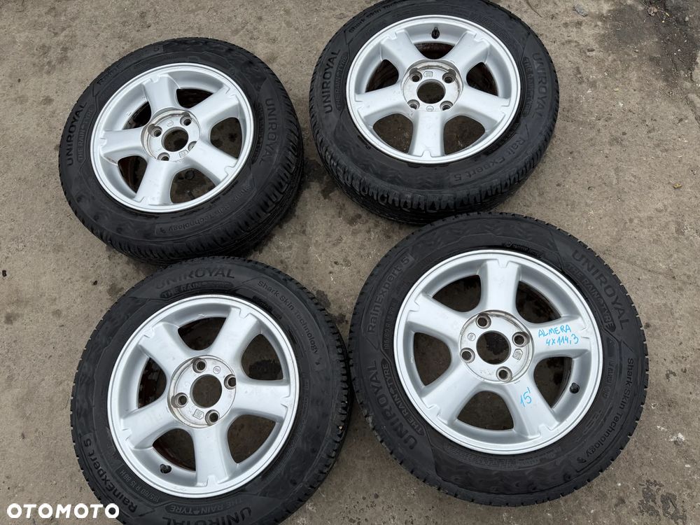 Felgi 15' koła Nissan Almera 4x114,3 15x6J ET45 centr 66,1 OE - 1