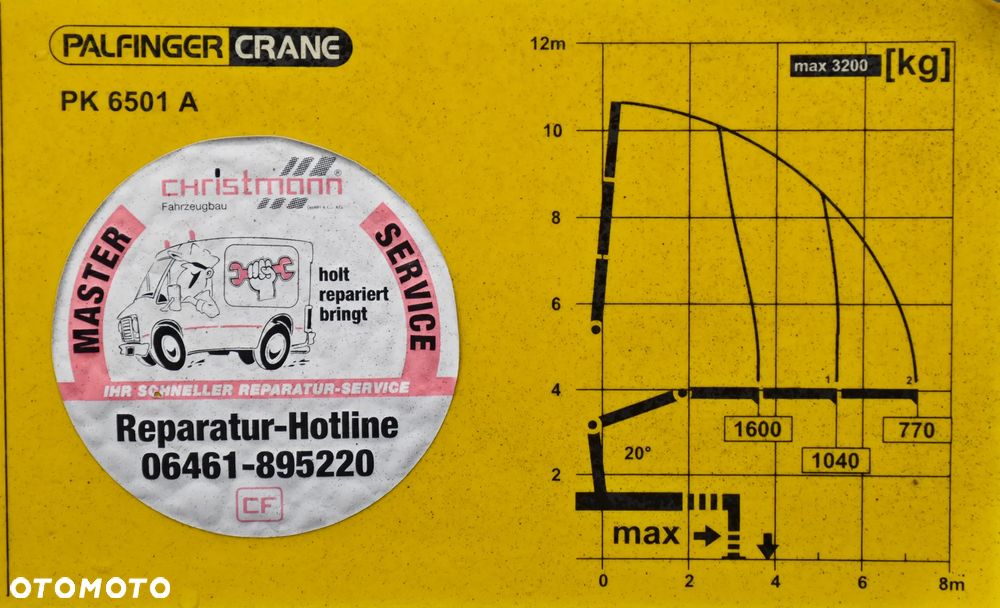 Mercedes-Benz Atego 818 * WYWROTKA 4,05 m + PK 6501 A * STAN BDB - 8