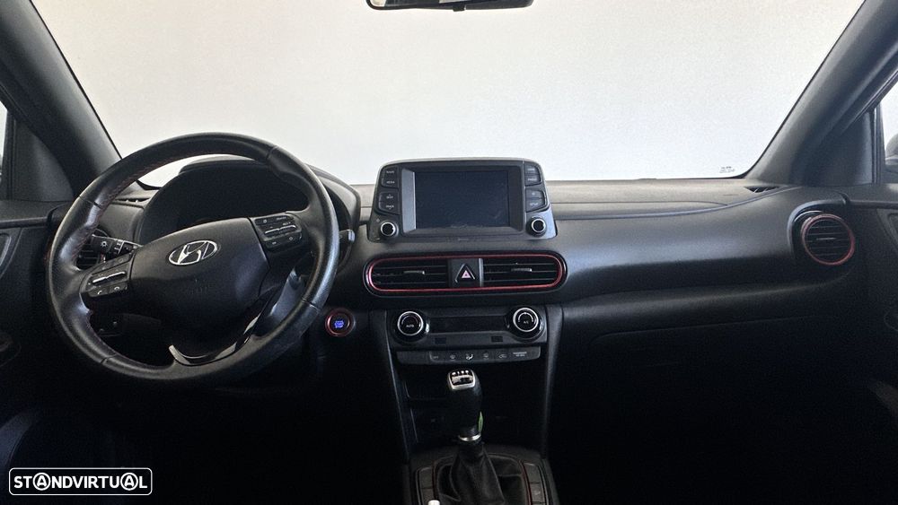 Hyundai Kauai 1.0 T-GDi Pele/Tecido Vermelho - 11