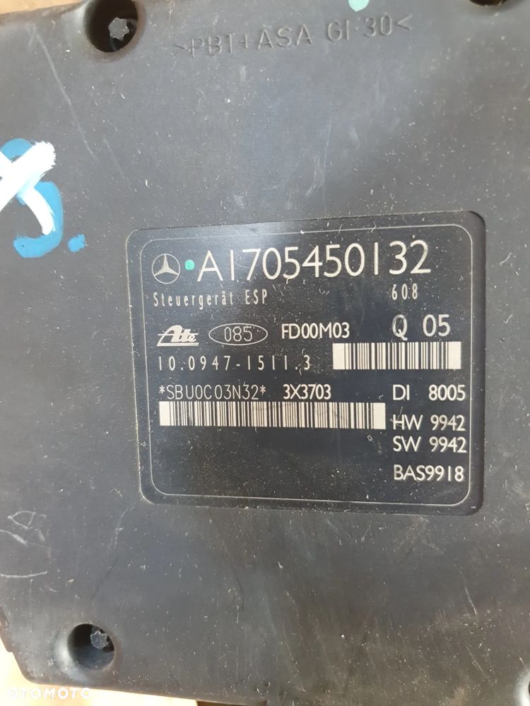 # POMPA ABS MERCEDES W202 W208 nr A0034317012 / A1705450132 - 2