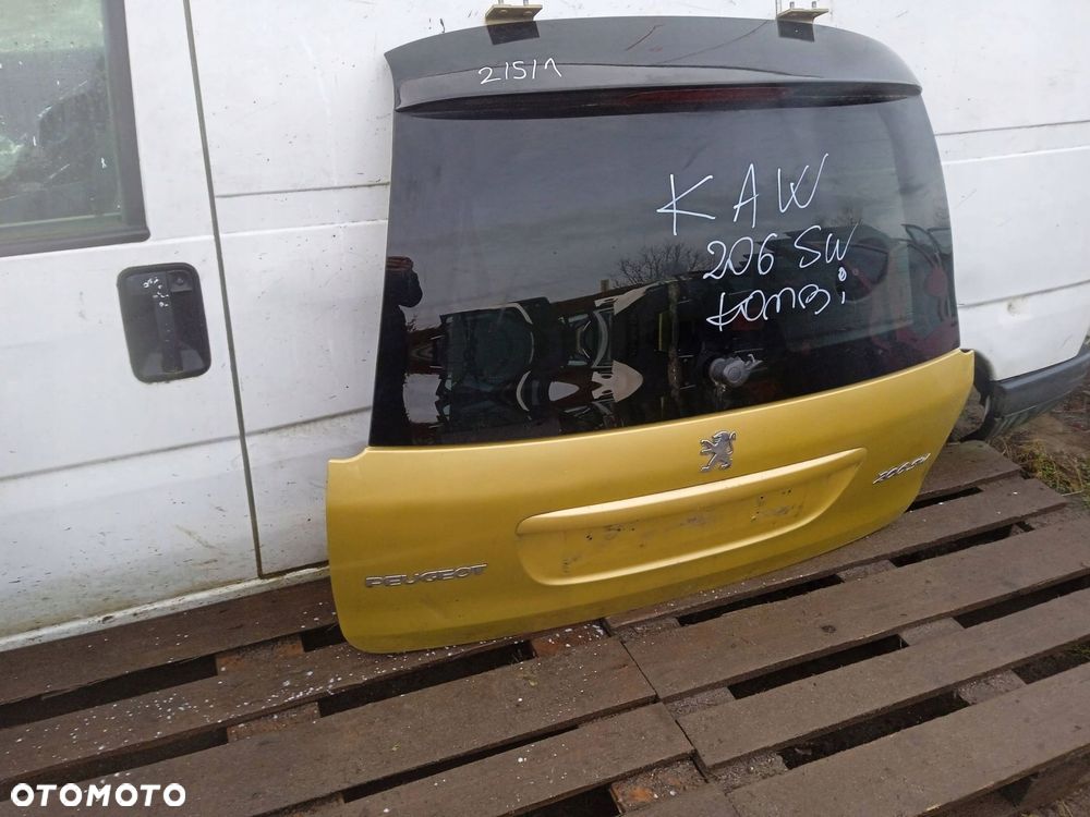 Klapa Bagażnika Tylna Tył Peugeot 206 Kaw Uchylna - 4