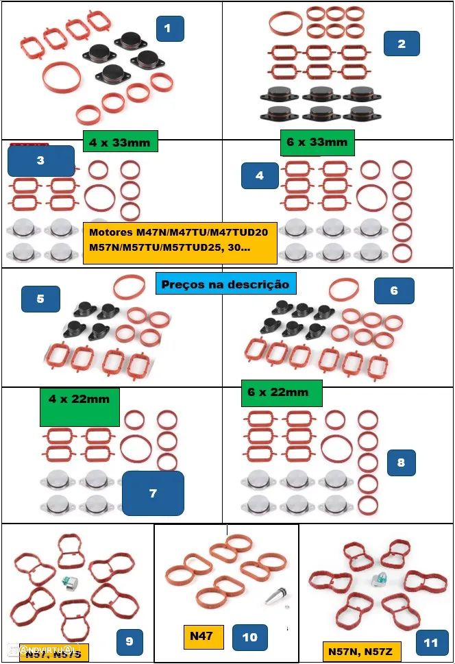 Fole transmissão BMW E30 E36 E39 E46 E60 E61 E81 E82 E87 E88 F30 F31 - 15