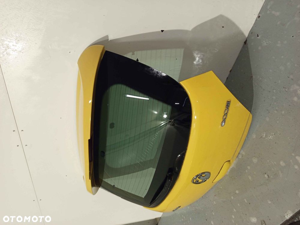 } KLAPA TYŁ TYLNA BAGAŻNIKA OPEL CORSA D Z40D ŻÓŁTA 3D 3 DRZWI HB - 3
