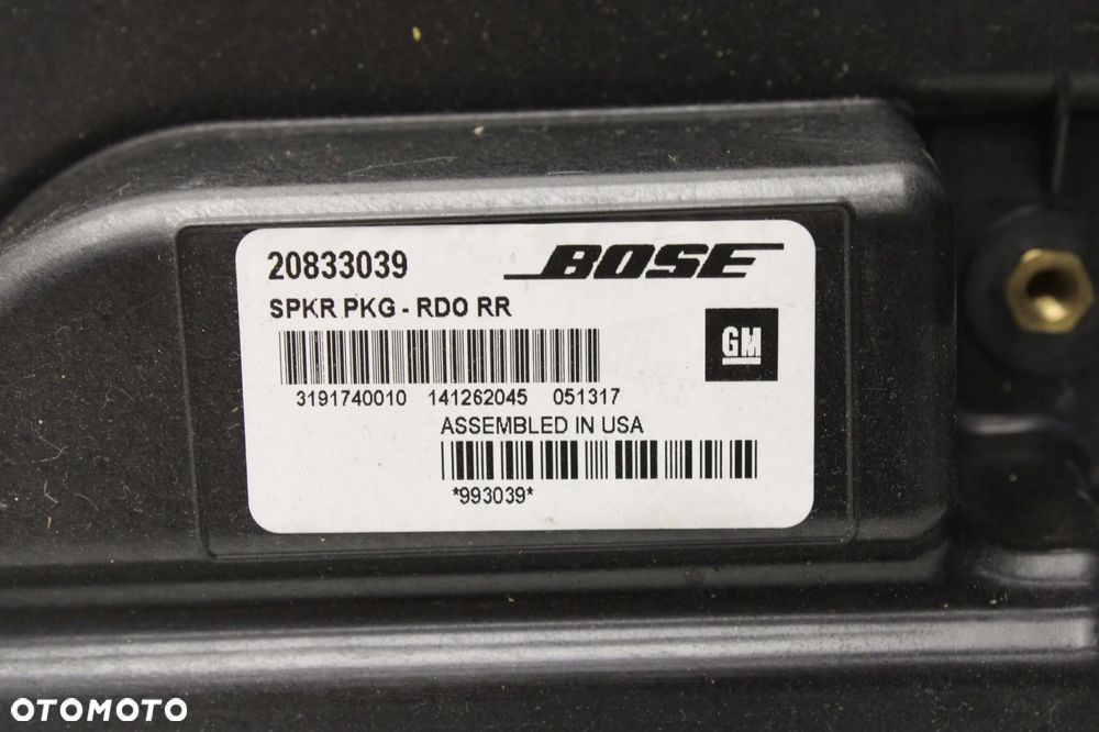 OPEL AMPERA CHEVROLET VOLT 11R- SUBWOOFER BOSE 20833039 - 6