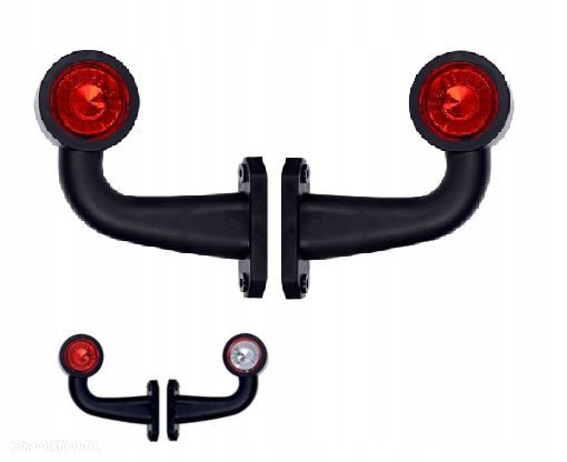 Lampa obrysowa obrysówka TYŁ LED B/CZ KPL KOMPLET - 1