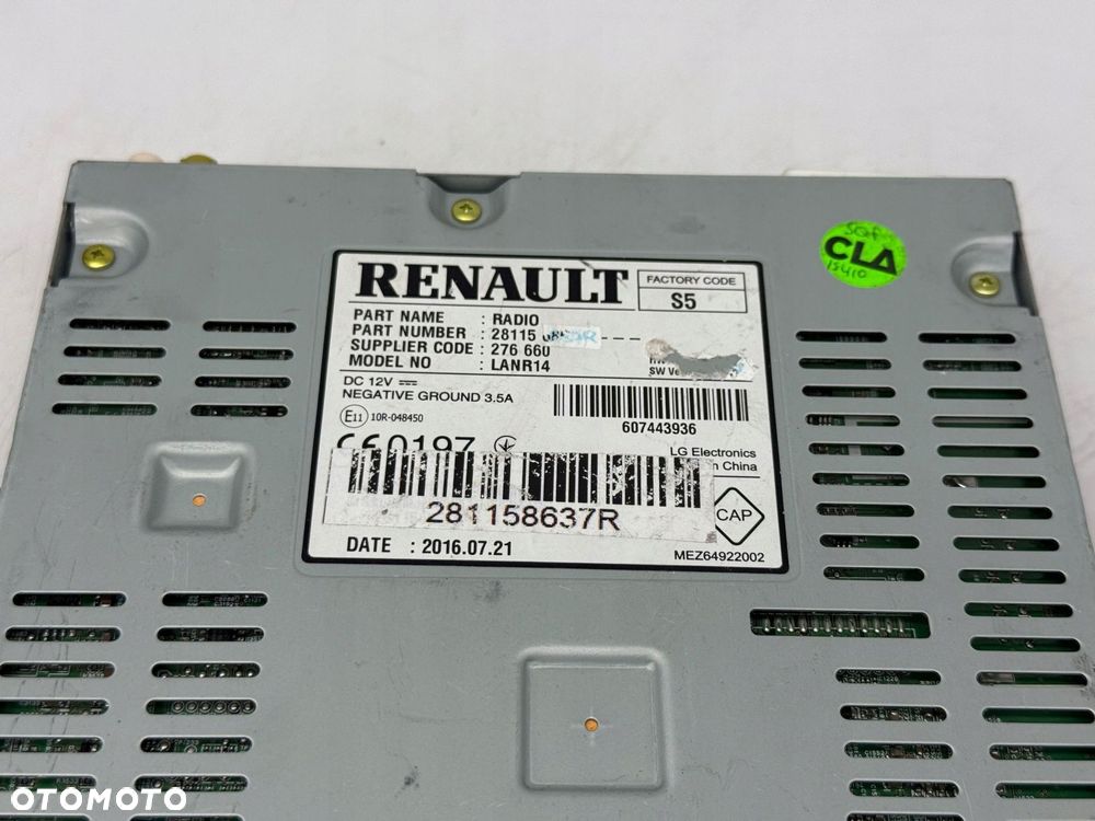 stacja multimedialna radio renault scenic iv 281158637r - 4