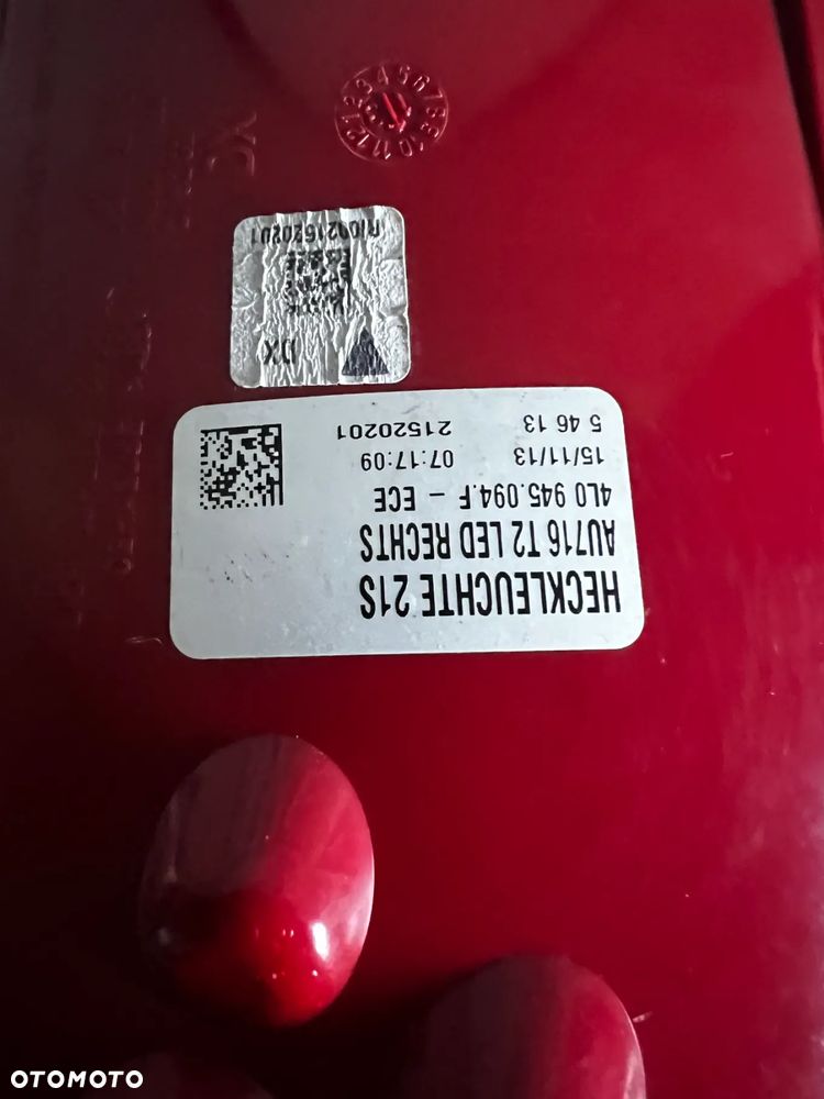 LAMPA PRAWA PRAWY TYŁ TYLNA LED AUDI Q7 4L LIFT 4L0945094F ORYGINAŁ - 3