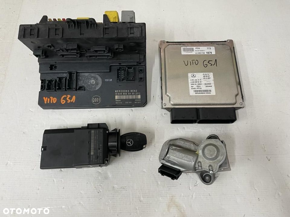 MERCEDES VITO 639 2.2 KOMPUTER ZESTAW DO ODPALENIA STACYJKA A6399007100 - 1