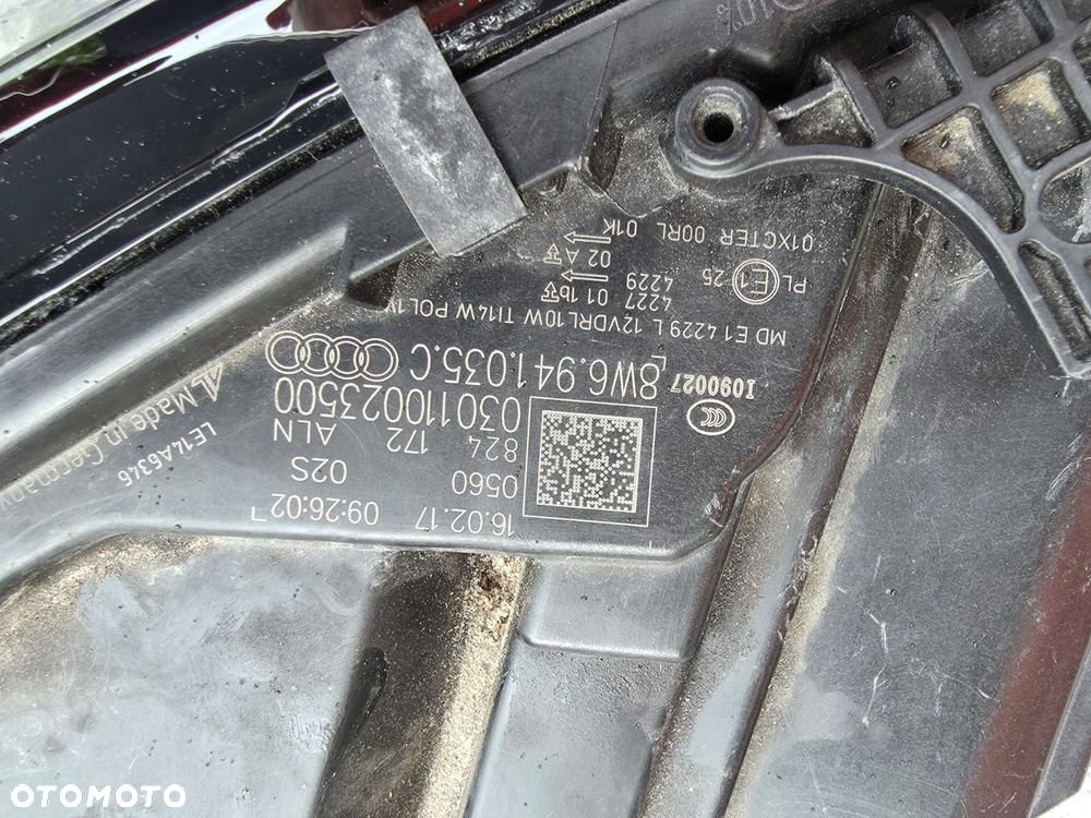 audi rs5 8w6 f5 lampa lewa przód full led matrix czarna ciemna 8w6941035c - 11