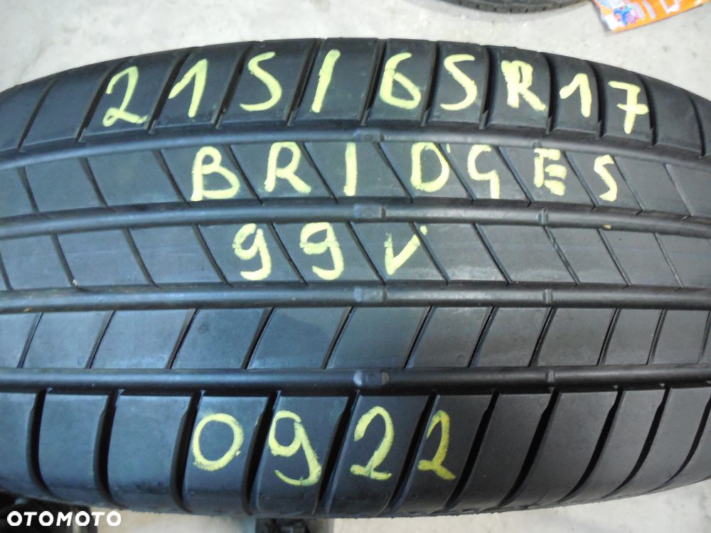 OPONY 215/65R17 BRIDGESTONE TURANZA T005 DOT 0922 / 2521 8MM - 2