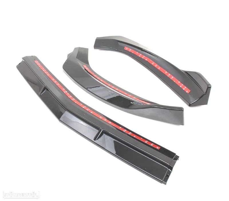 SPOILER LIP FRONTAL MERCEDES CLA W117 AMG 14-18 LOOK BRABUS PRETO BRILHANTE - 2