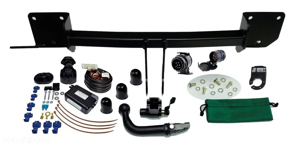 BMW X1 E84 2009-2015 WYPINANY POZIOMO ZA POMOCĄ DŹWIGNI NOWY HAK HOLOWNICZY Z MODUŁEM13PIN - 3