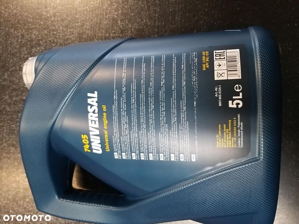 15W-40 olej Mineralny  UNIVERSAL API SG/CD SAE 15W-40 5L - 2