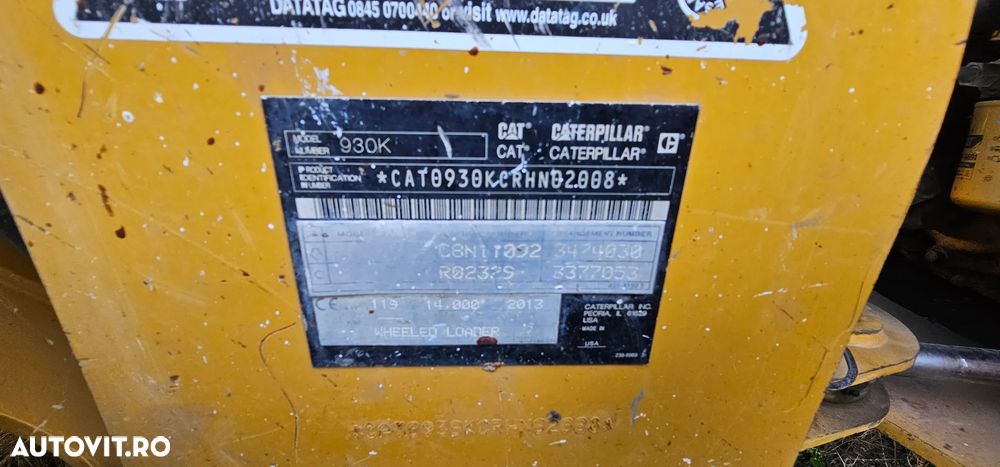 Caterpillar CAT 930 K Încărcător frontal - 10