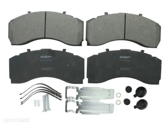 set placute frana frana disc punte fata mercedes-benz 2005-2024 - 1