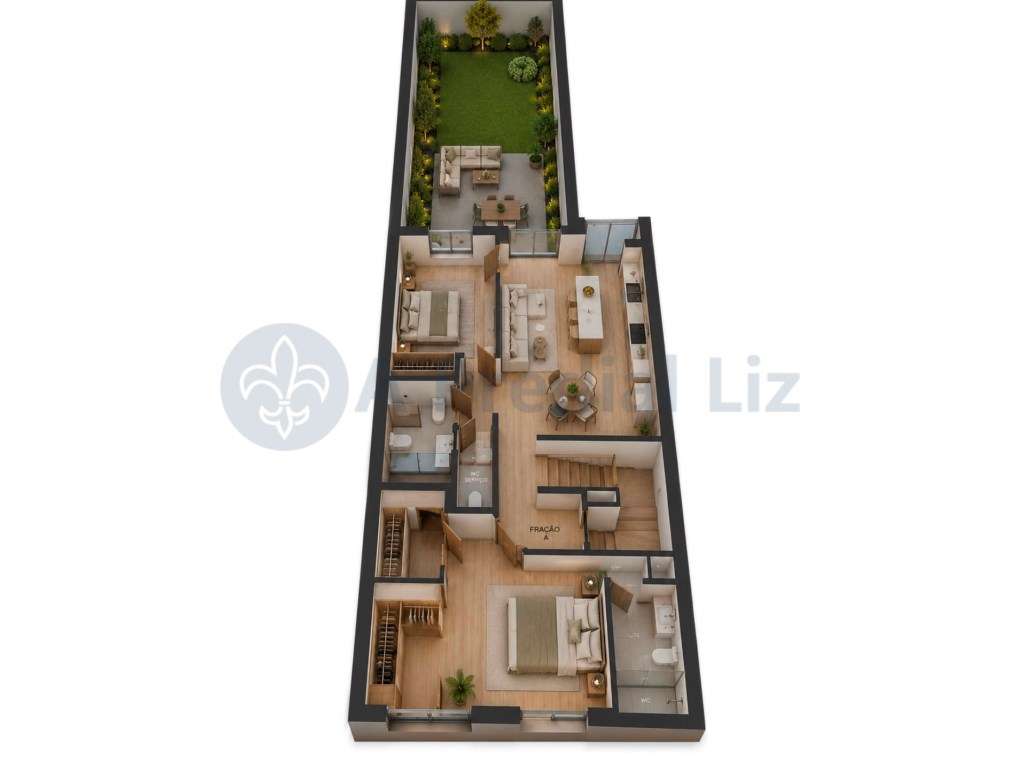 Apartamento T1 + 1 c/ jardim - Boavista - Grande imagem: 4/4