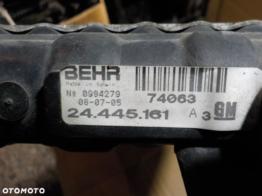 OPEL CORSA C 1.2 B CHŁODNICA WODY 24445161 - 3