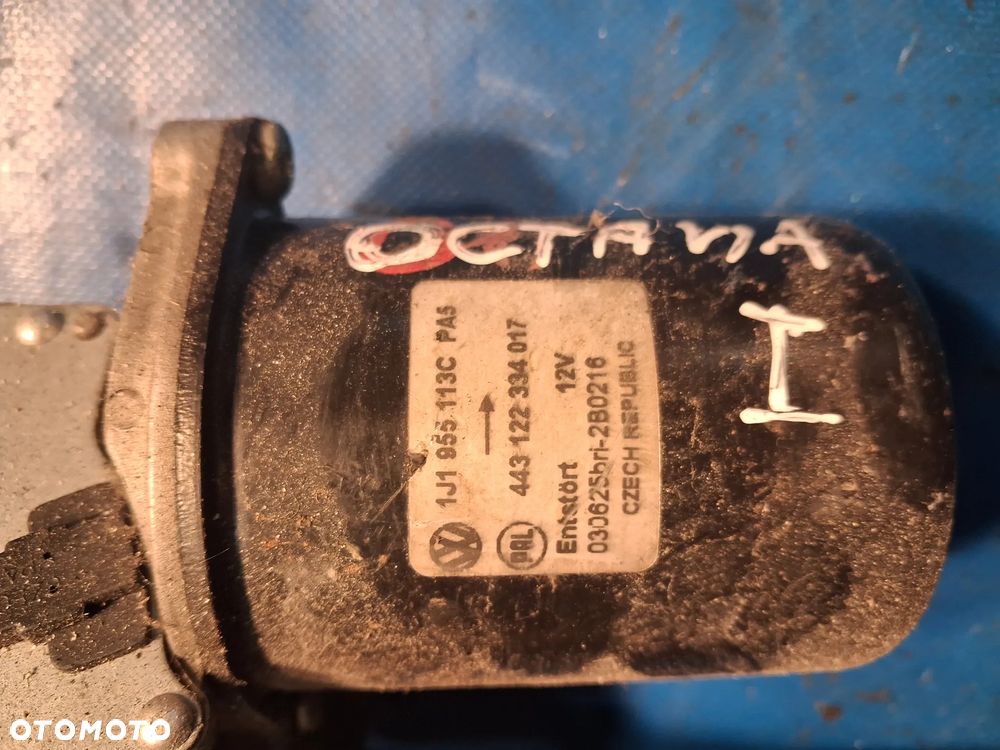 Mechanizm wycieraczek szyby przód przedniej Volkswagen Golf 4 Bora Skoda Octavia Audi A3 Seat Leon Toledo silniczek Oryginał - 5