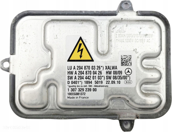 MERCEDES W204 PRZETWORNICA MODUŁ LAMPY XENON A2048700326