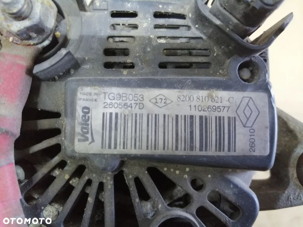 Dacia Duster Logan 1.6 T-CE alternator Valeo 8200810621-C TG9B053 - 7
