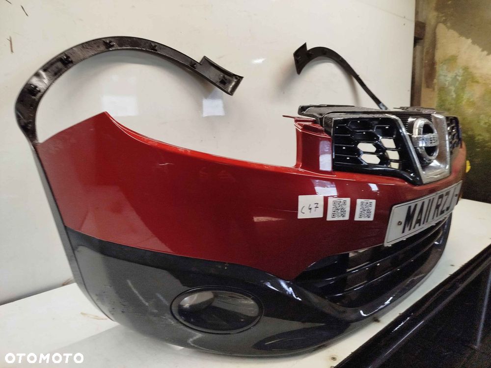 ^ ZDERZAK PRZÓD PRZEDNI NISSAN QASHQAI 1 I J10 LIFT FL NAJG BORDO BORDOWY LISTWY BŁOTNIKÓW HALOGENY - 2