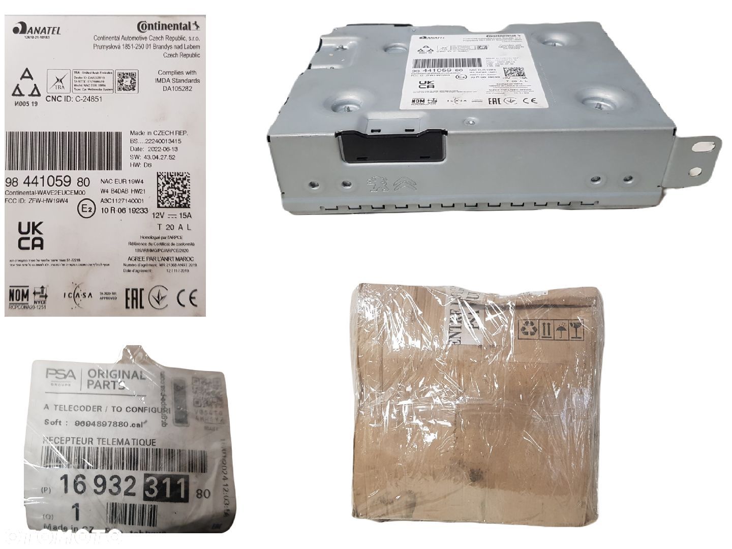 FABRYCZNIE NOWE ORYGINALNE RADIO NAWIGACJA OPEL CORSA F COMBO  E PEUGEOT 208 II CITROEN BERLINGO IV - 1