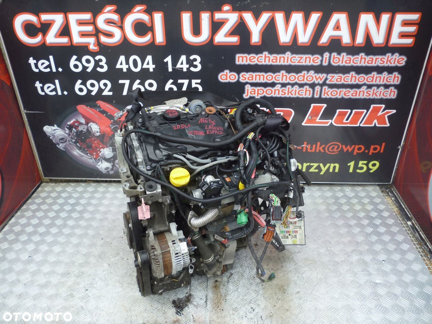 SILNIK RENAULT LAGUNA ESPACE 2.0 DCI M9R 808 166 TYS - 1