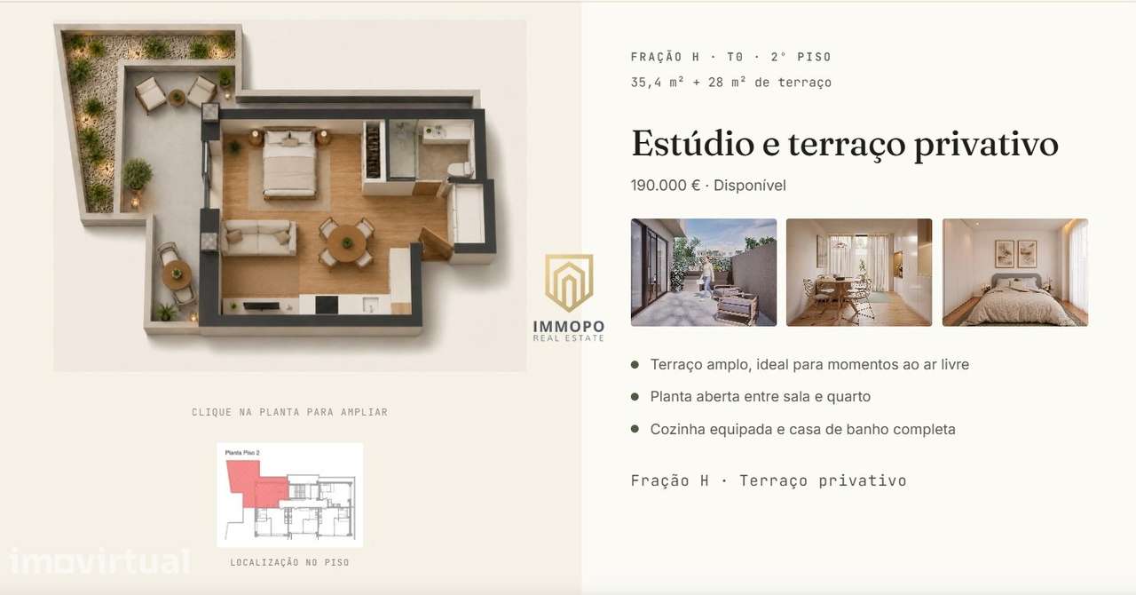 Apartamento T0 Venda em Perafita, Lavra e Santa Cruz do Bispo,Matosinh - Grande imagem: 2/2