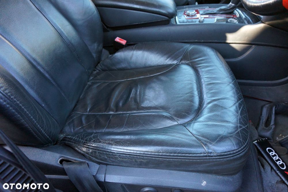 FOTELE FOTEL PRZEDNI LEWY PRAWY KANAPA WNĘTRZE Q7 4L LIFT GRZANE EL CZARNA SKÓRA 7-OS AUDI 2009-2015 - 2