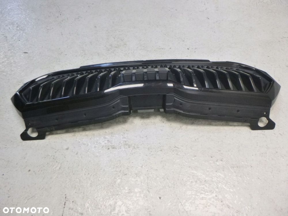 SKODA FABIA IV 4 6VA GRILL ATRAPA CHŁODNICY MIEJSCE NA RADAR KRATKA CZARNY ORYGINAŁ - 3