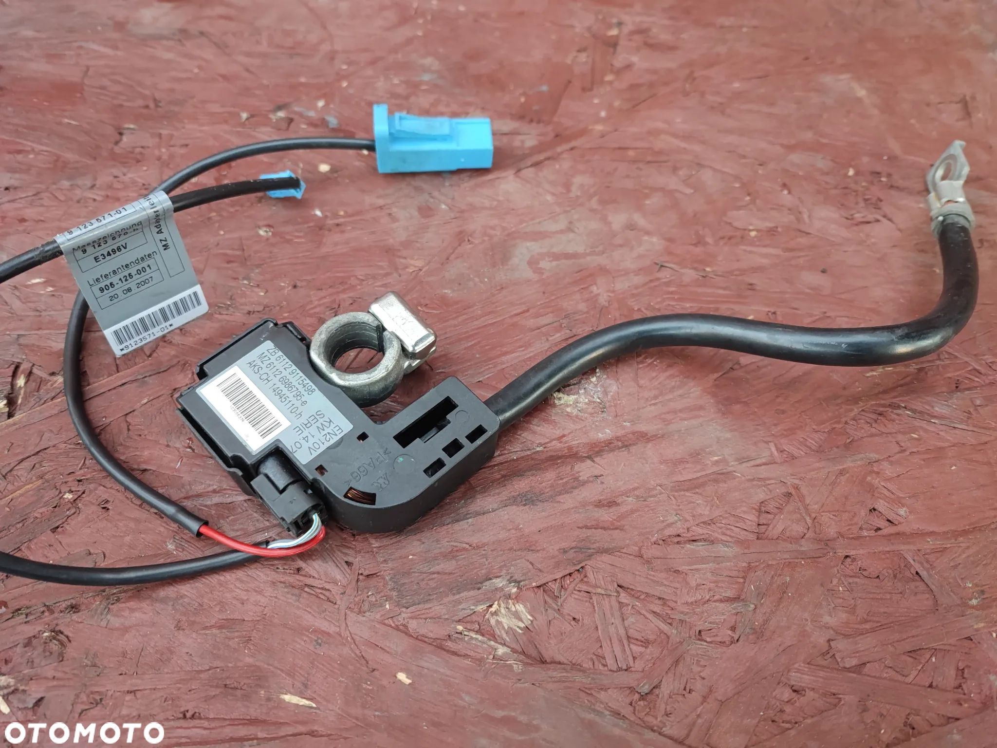 BMW E60 / E61 / E90 / E91 / E92 / E91LCI / E93 /  ORYGINALNA KLEMA MINUSOWA IBS / AKTYWNA KLAMA MINUSOWA O NR. 9 132 249 /  7 603 567 / 9 184 209 / 9 184 203 / 6 944 687 / 9 164 348 OEM. SPRAWNA W 100% - 1