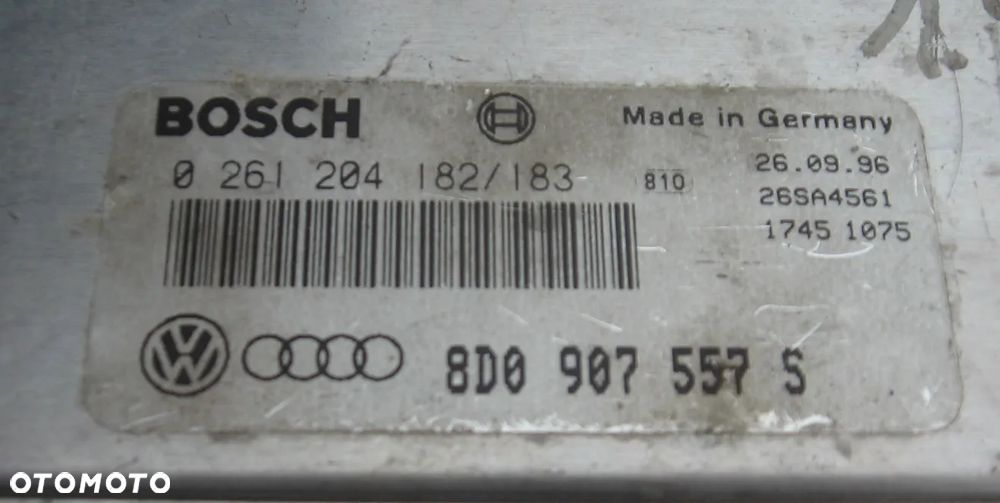 sterownik komputer silnika AUDI A4 B5 PASSAT B5 1.8 8D0907557S - 3