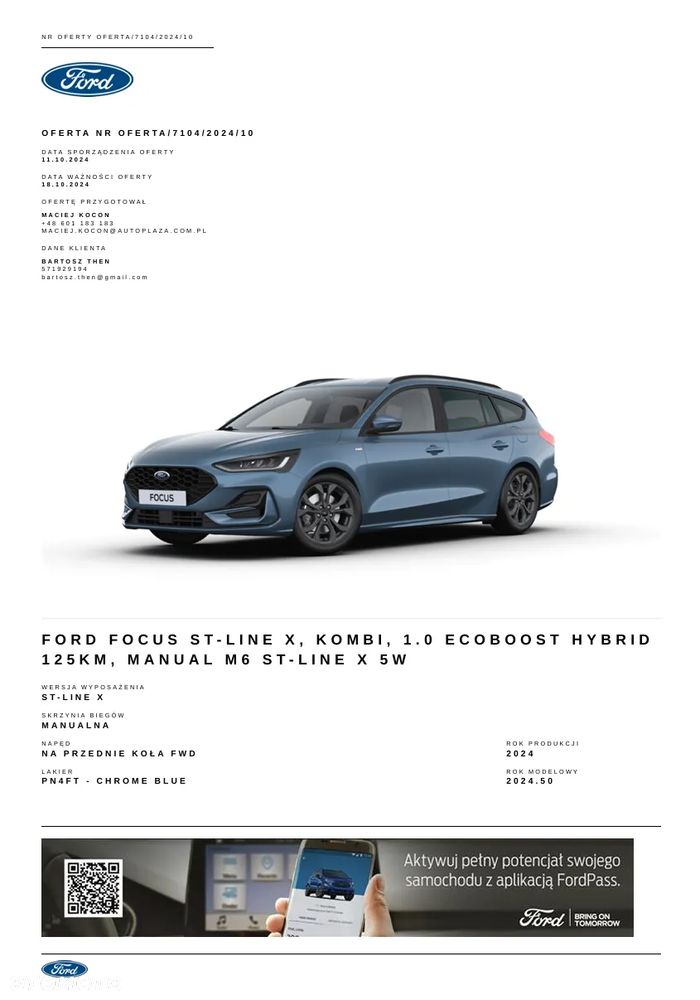 Ford Focus 1.0 EcoBoost mHEV ST-Line X - 29