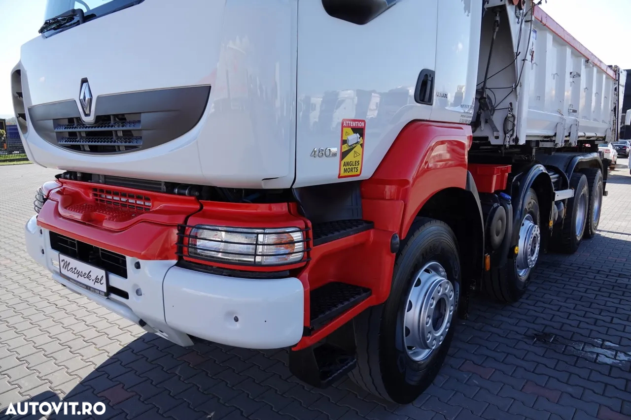 Renault KERAX 480 / 8x4 / TIPPER / HYDROBRA / HYDROKLAPA / BORDMATIC / AUTOMATIC - 15
