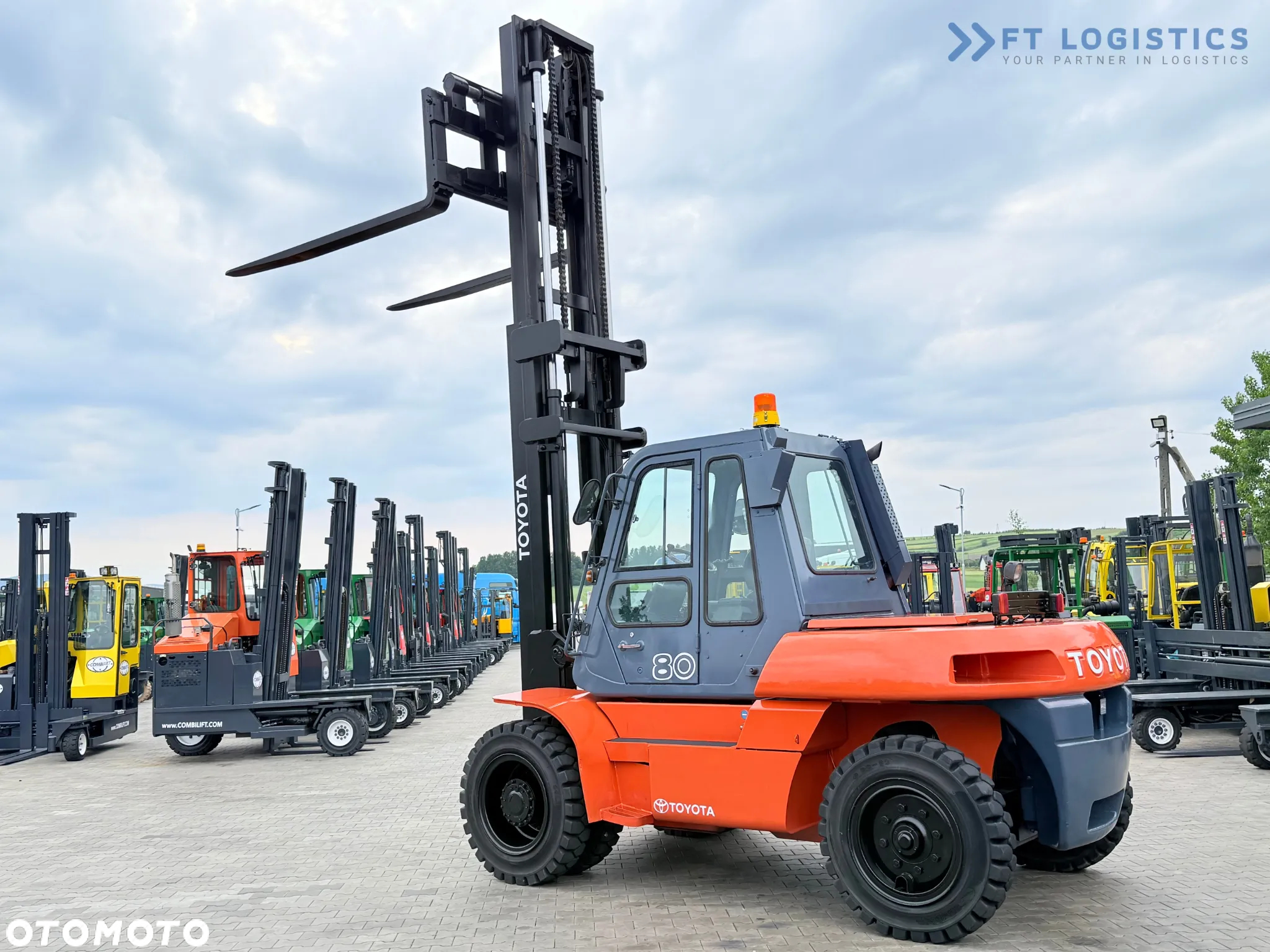Toyota 60-5FD80 / DIESEL / DUPLEX - 4500MM / NOWE OPONY / KABINA OGRZEWANA / 8 TON / UDT / STAN IDEALNY - 34